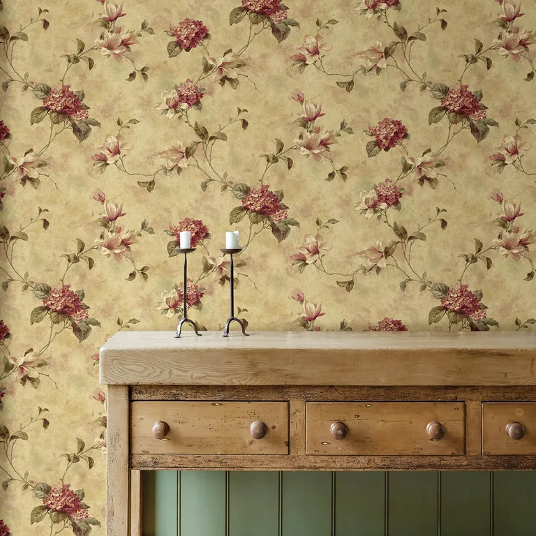 Chesapeake Magnolia wallpaper, color Yellow, SKU 3123-76304