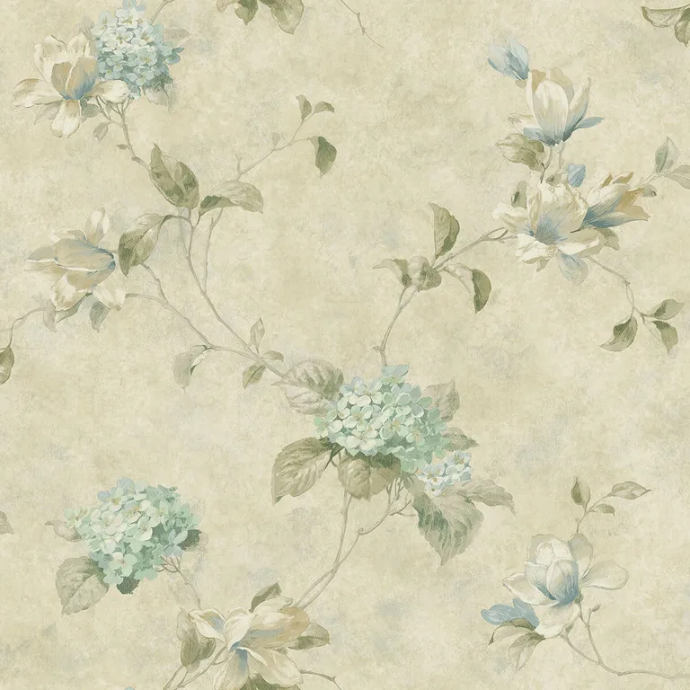 Chesapeake Magnolia wallpaper, color Teal, SKU 3123-76305