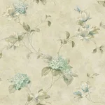 Chesapeake Magnolia Hydrangea - Green Wallpaper | Buy Online Chesapeake Magnolia Hydrangea wallpaper, color Green, SKU CCB76305
