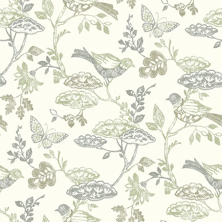 Chesapeake Malmo wallpaper, color Green, SKU 3125-72315