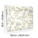 Chesapeake Malmo wallpaper, color Green, SKU 3125-72315