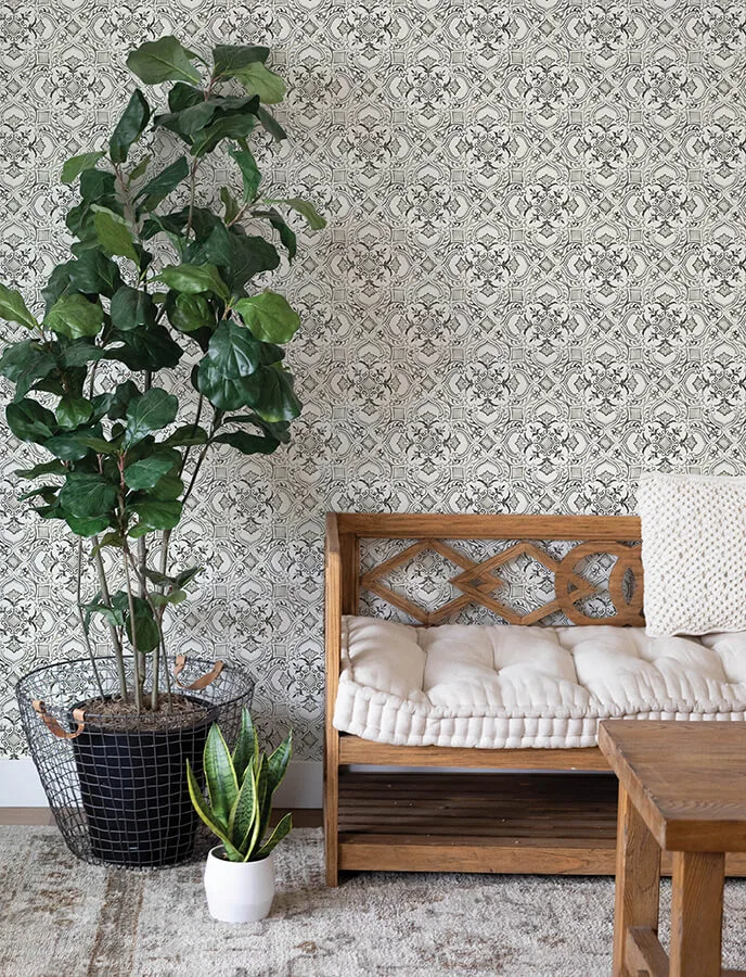 Chesapeake Marjoram - Black Wallpaper | Buy Online Chesapeake Marjoram wallpaper, color Black, SKU 4134-72512