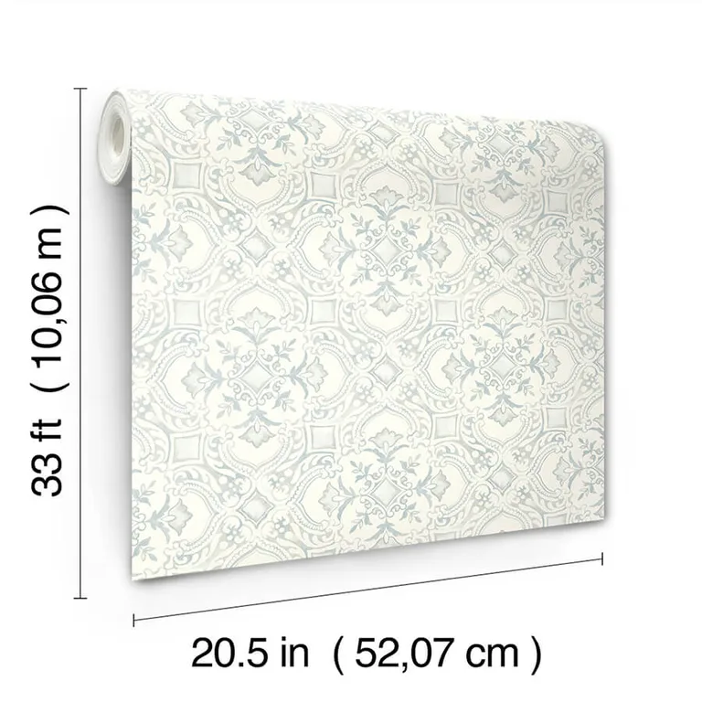 Chesapeake Marjoram wallpaper, color Light Blue, SKU 4134-72516