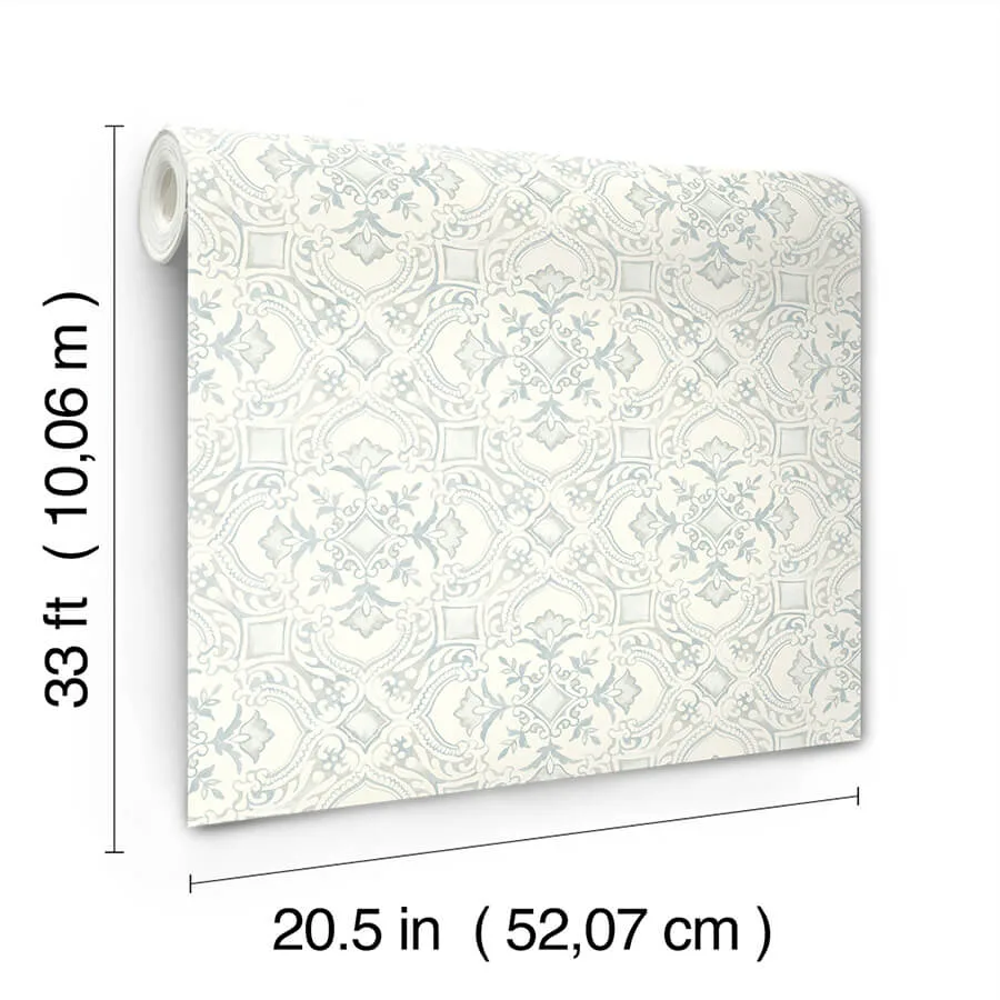 Chesapeake Marjoram - Light Blue Wallpaper | Buy Online Chesapeake Marjoram wallpaper, color Light Blue, SKU 4134-72516