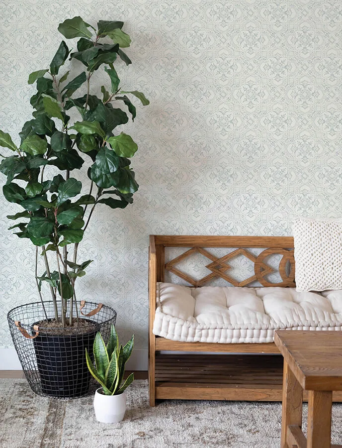 Chesapeake Marjoram - Light Blue Wallpaper | Buy Online Chesapeake Marjoram wallpaper, color Light Blue, SKU 4134-72516