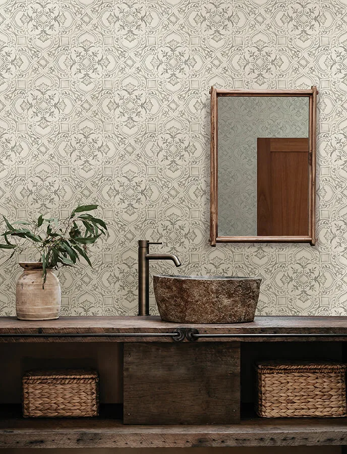 Chesapeake Marjoram wallpaper, color Light Grey, SKU 4134-72515