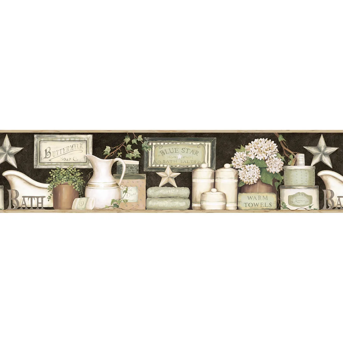 Chesapeake Martha wallpaper, color Black, SKU 3123-63102