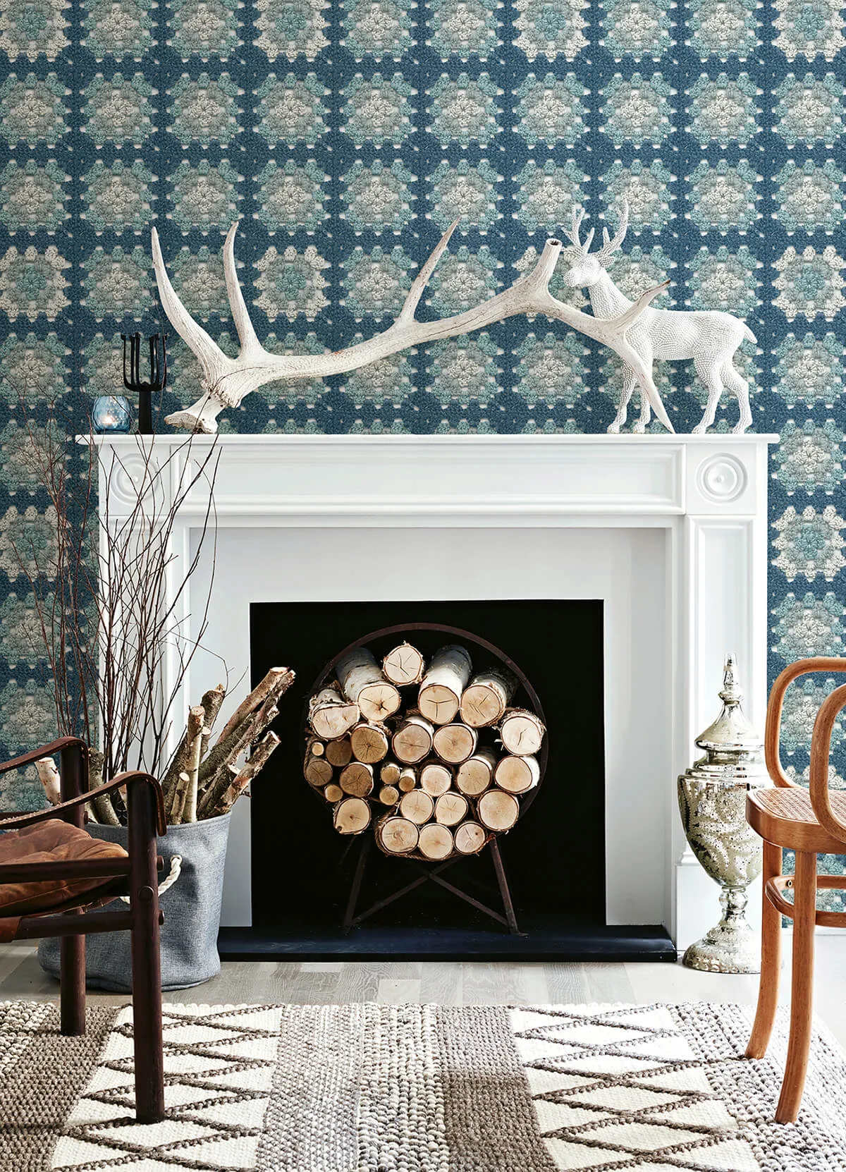 Chesapeake Maud wallpaper, color Blue, SKU 3124-13864