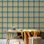Chesapeake Maud - Teal Wallpaper | Buy Online Chesapeake Maud wallpaper, color Teal, SKU 3124-13862