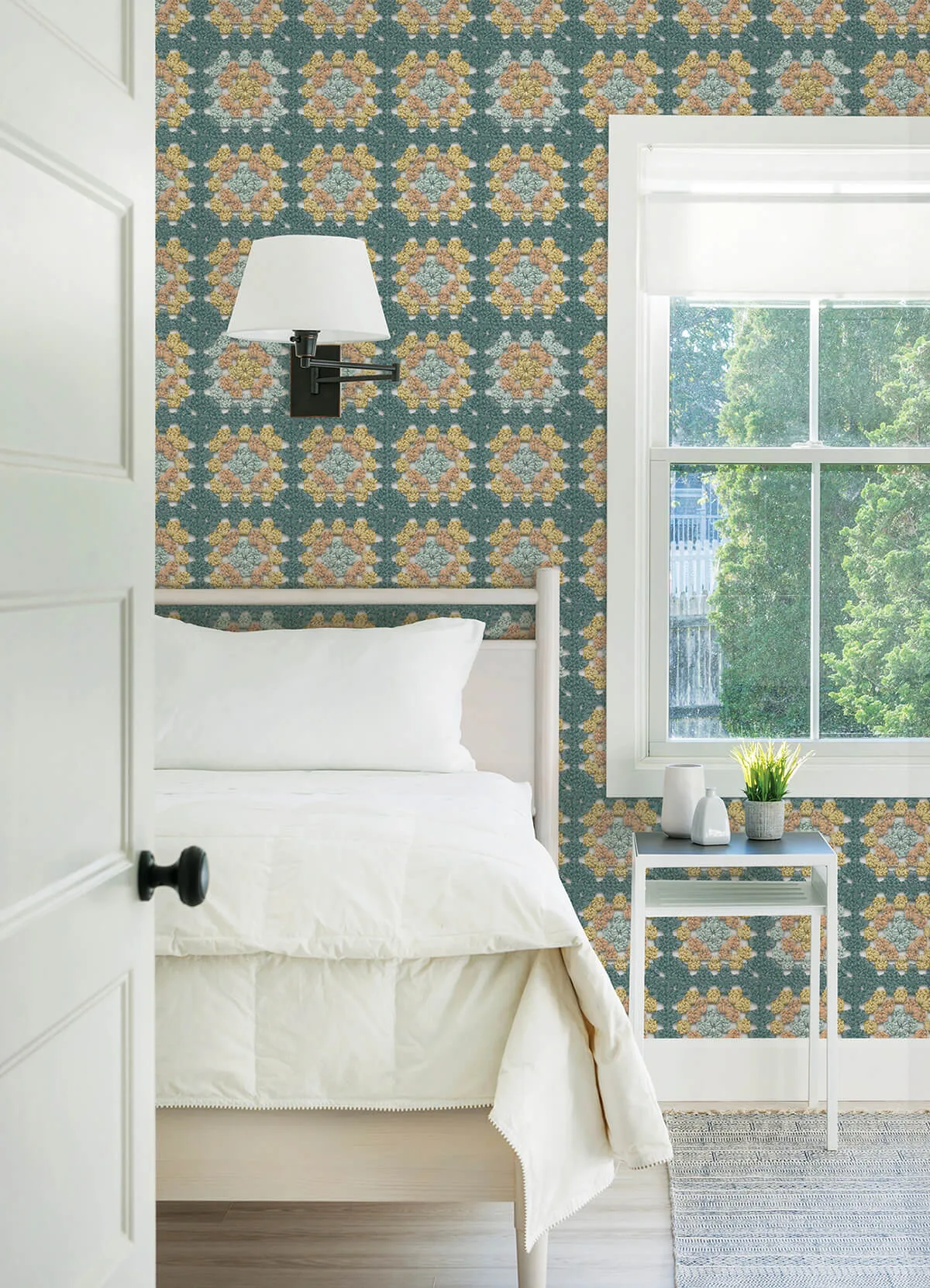 Chesapeake Maud - Teal Wallpaper | Buy Online Chesapeake Maud wallpaper, color Teal, SKU 3124-13862
