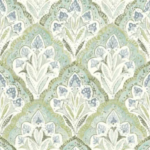 Chesapeake Mimir wallpaper, color Aquamarine, SKU 3125-72341