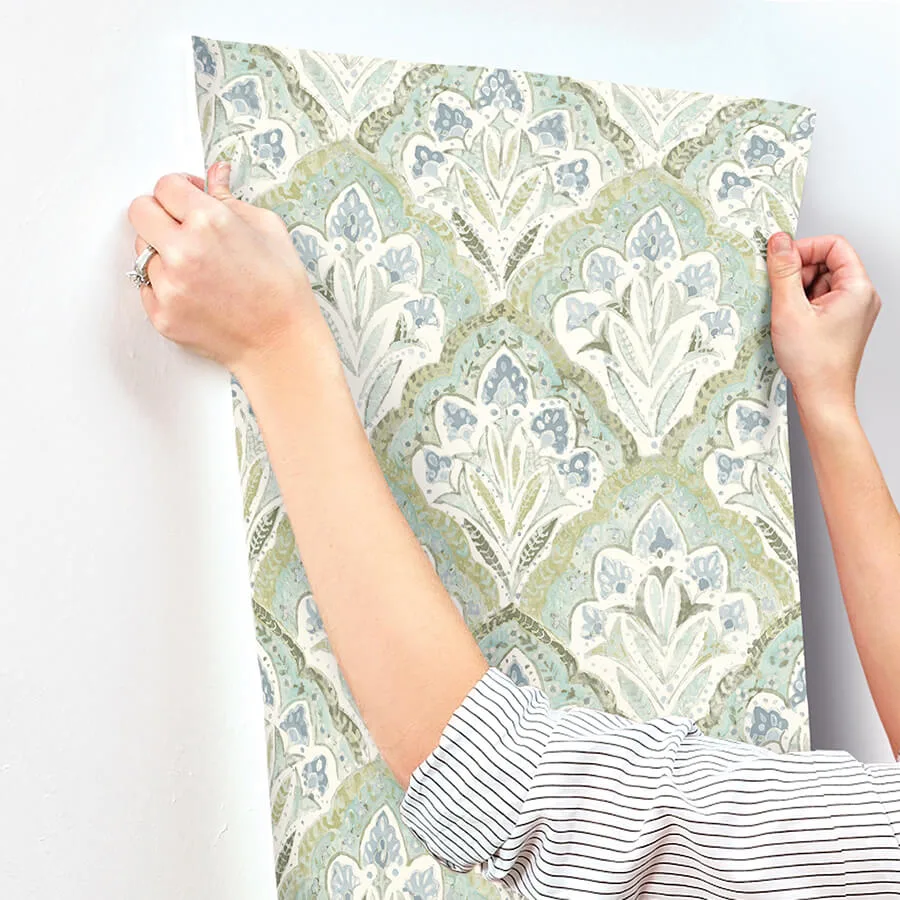 Chesapeake Mimir - Aquamarine Wallpaper | Buy Online Chesapeake Mimir wallpaper, color Aquamarine, SKU 3125-72341