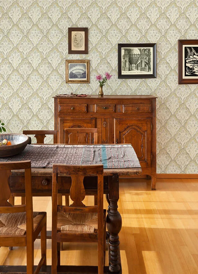 Chesapeake Mimir - Mustard Wallpaper | Buy Online Chesapeake Mimir wallpaper, color Mustard, SKU 3125-72338