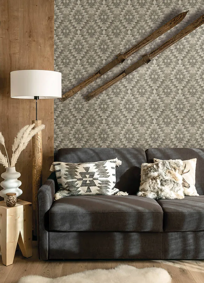 Chesapeake Montana wallpaper, color Charcoal, SKU 4142-72604
