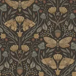 Chesapeake Mystic Moth - Black Wallpaper | Buy Online Chesapeake Mystic Moth wallpaper, color Black, SKU 4169-83116