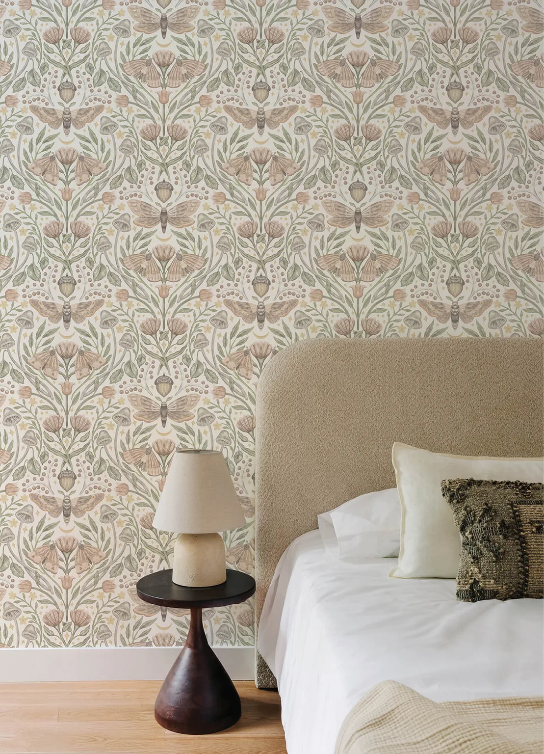 Chesapeake Mystic Moth wallpaper, color Blush, SKU 4169-83119