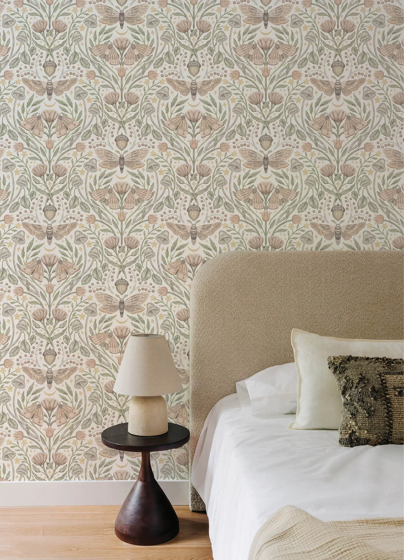 Chesapeake Mystic Moth wallpaper, color Blush, SKU 4169-83119
