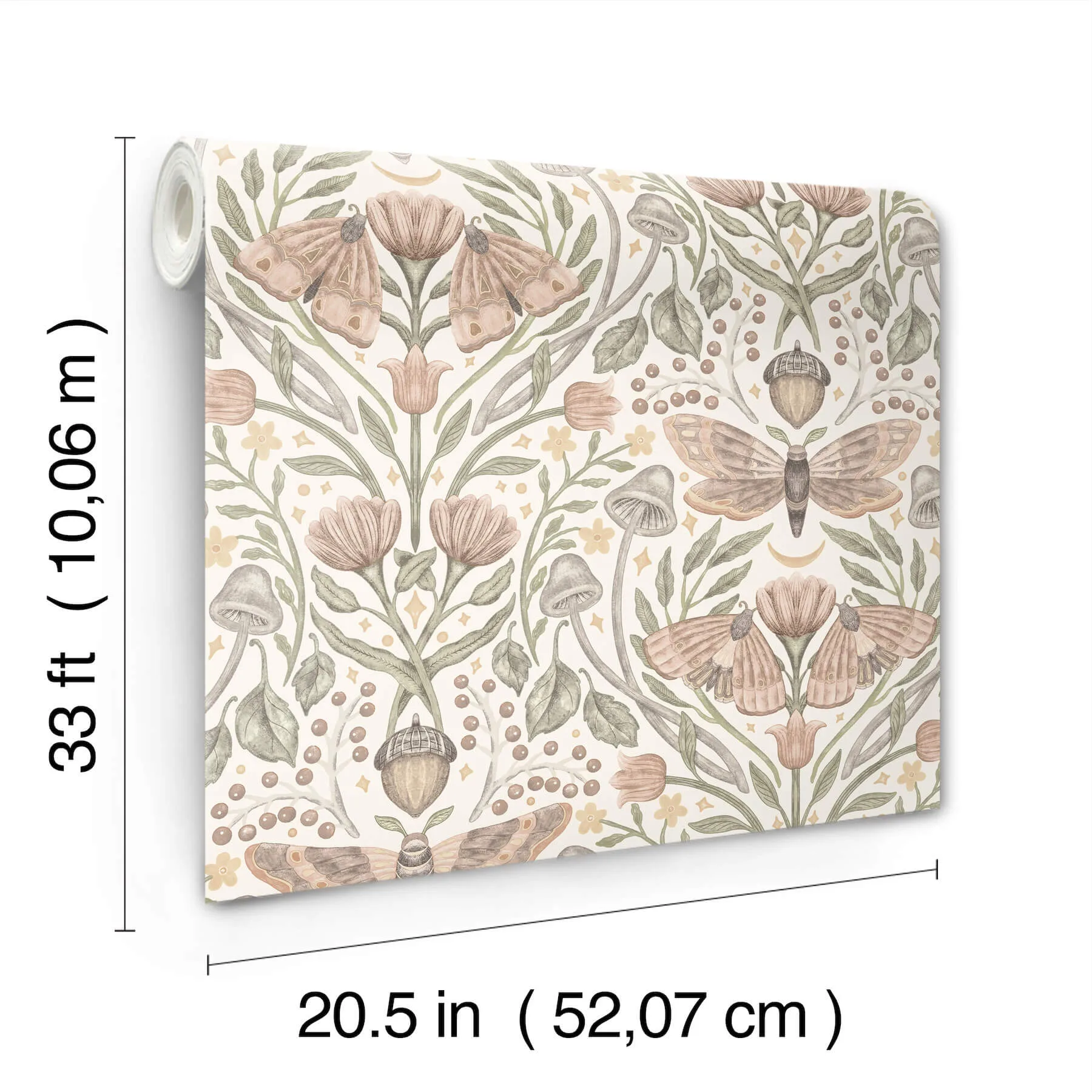 Chesapeake Mystic Moth - Blush Wallpaper | Buy Online Chesapeake Mystic Moth wallpaper, color Blush, SKU 4169-83119
