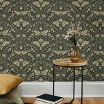 Chesapeake Mystic Moth - Dark Green Wallpaper | Buy Online Chesapeake Mystic Moth wallpaper, color Dark Green, SKU 4169-83120