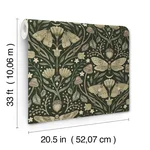 Chesapeake Mystic Moth - Dark Green Wallpaper | Buy Online Chesapeake Mystic Moth wallpaper, color Dark Green, SKU 4169-83120