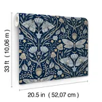 Chesapeake Mystic Moth - Navy Wallpaper | Buy Online Chesapeake Mystic Moth wallpaper, color Navy, SKU 4169-83118