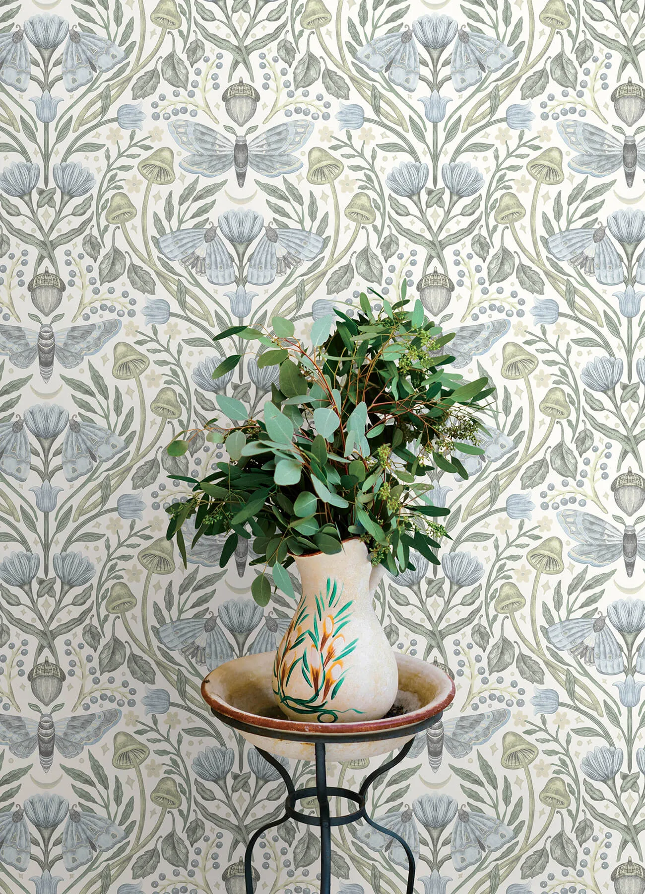 Chesapeake Mystic Moth - Sky Blue Wallpaper | Buy Online Chesapeake Mystic Moth wallpaper, color Sky Blue, SKU 4169-83117
