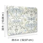 Chesapeake Mystic Moth - Sky Blue Wallpaper | Buy Online Chesapeake Mystic Moth wallpaper, color Sky Blue, SKU 4169-83117