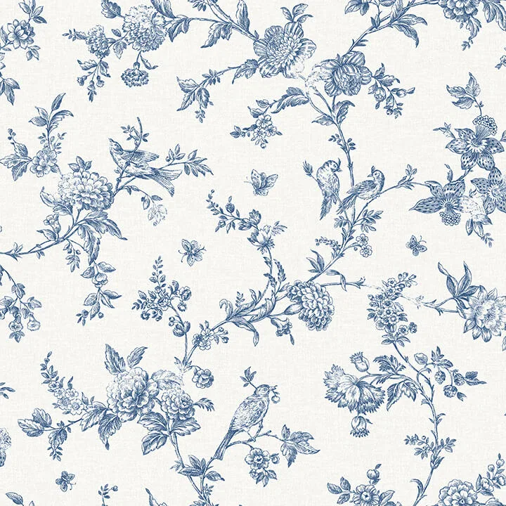 Chesapeake Nightingale wallpaper, color Navy, SKU 4072-70064
