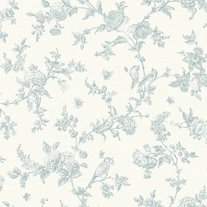 Chesapeake Nightingale wallpaper, color Seafoam, SKU 4072-70062