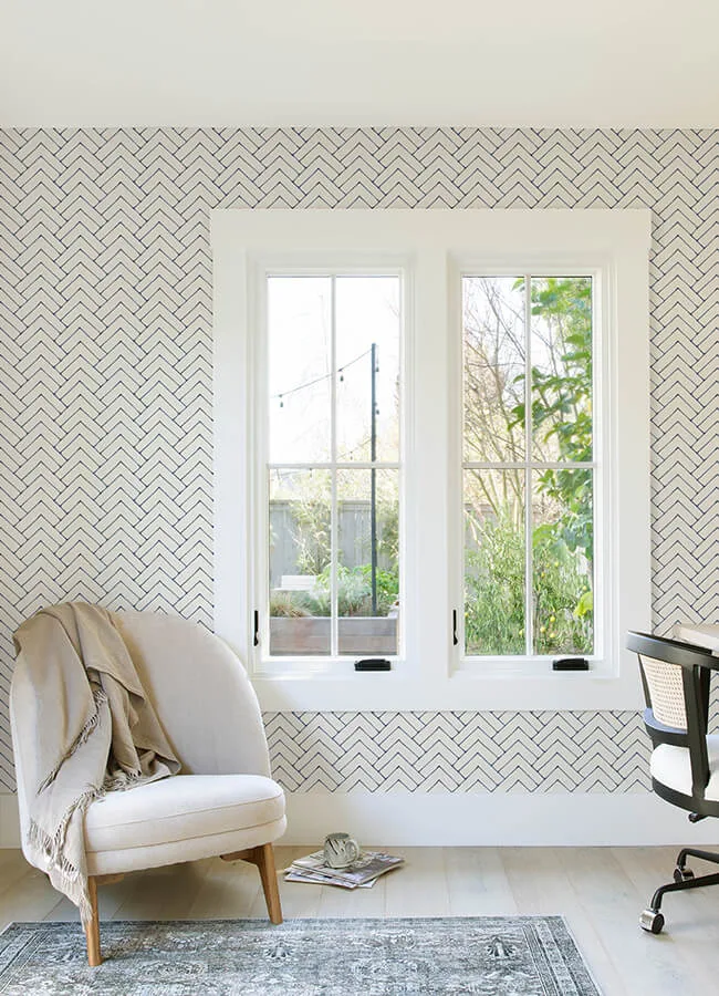 Chesapeake Oswin - Navy Wallpaper | Buy Online Chesapeake Oswin wallpaper, color Navy, SKU 3125-72363