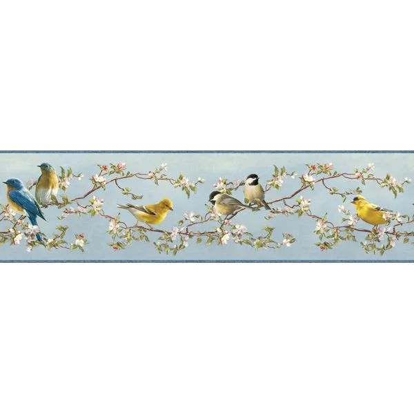 Chesapeake Louise wallpaper, color Blue, SKU HTM48511B