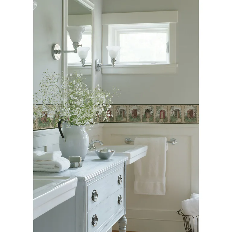 Chesapeake Fisher wallpaper, color Sage, SKU CTR50321B