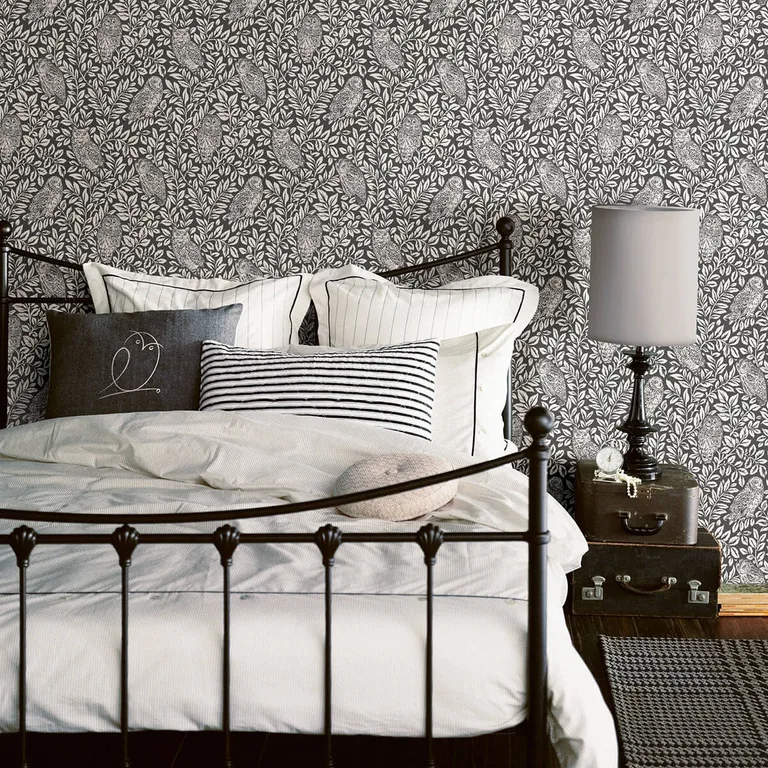 Chesapeake Parliament wallpaper, color Charcoal, SKU 3123-12415