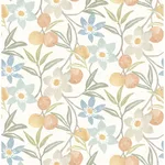 Chesapeake Passiflora - Apricot Wallpaper | Buy Online Chesapeake Passiflora wallpaper, color Apricot, SKU 4148-27449