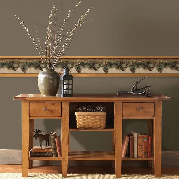 Chesapeake Pine Hill wallpaper, color Multicolor, SKU 3118-01632B