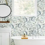 Chesapeake Pinnate - Blue Wallpaper | Buy Online Chesapeake Pinnate wallpaper, color Blue, SKU 3124-13908