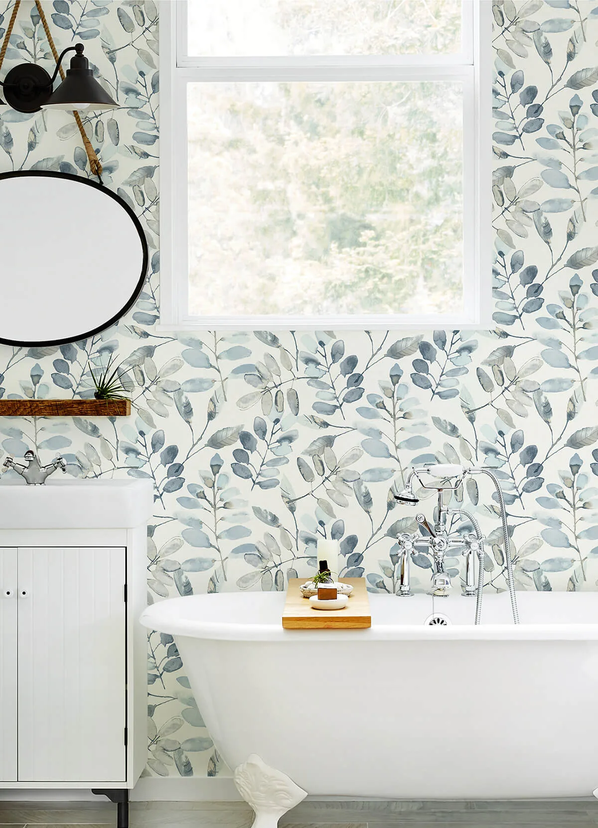 Chesapeake Pinnate - Blue Wallpaper | Buy Online Chesapeake Pinnate wallpaper, color Blue, SKU 3124-13908