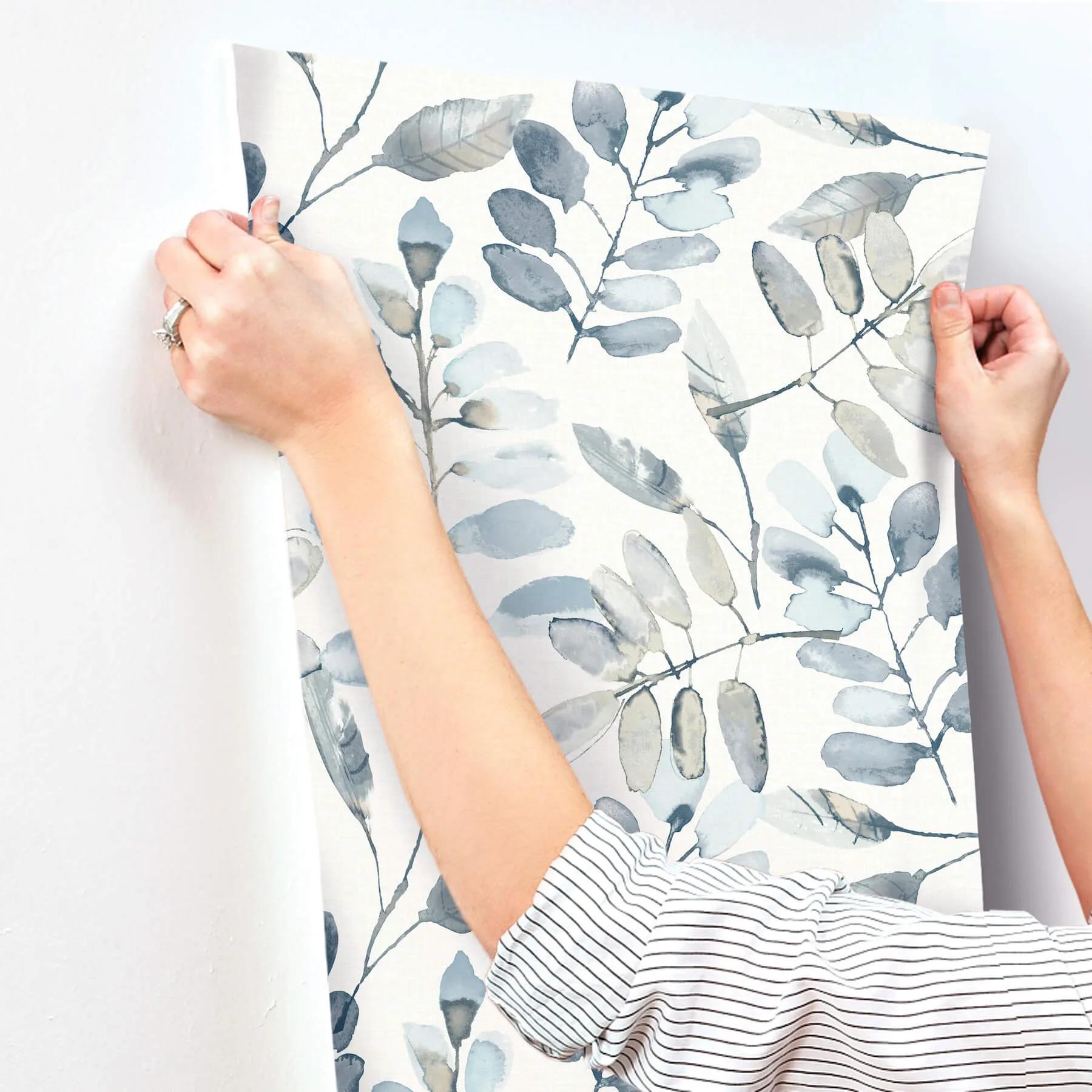 Chesapeake Pinnate - Blue Wallpaper | Buy Online Chesapeake Pinnate wallpaper, color Blue, SKU 4169-13908