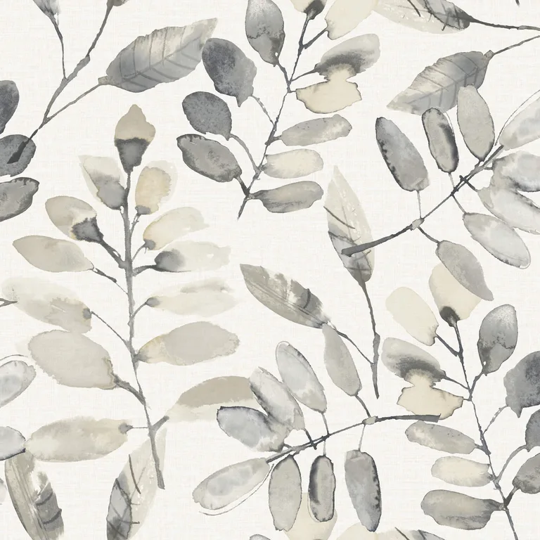 Chesapeake Pinnate wallpaper, color Charcoal, SKU 4169-13910