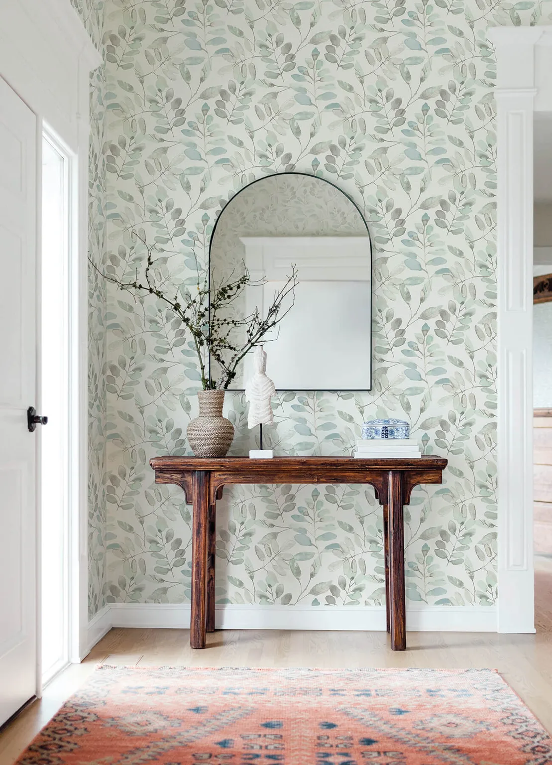 Chesapeake Pinnate wallpaper, color Mint, SKU 4169-13909
