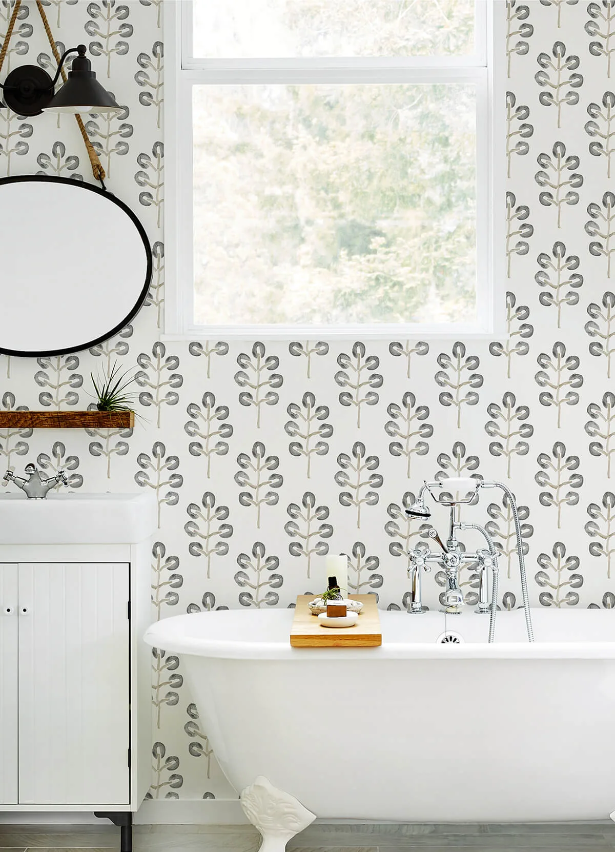 Chesapeake Plum Tree - Black Wallpaper | Buy Online Chesapeake Plum Tree wallpaper, color Black, SKU 3124-13875