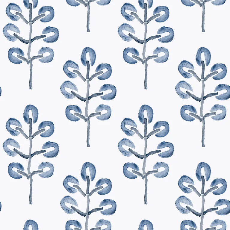 Chesapeake Plum Tree wallpaper, color Blue, SKU 3124-13874
