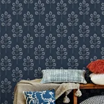 Chesapeake Plum Tree - Dark Blue Wallpaper | Buy Online Chesapeake Plum Tree wallpaper, color Dark Blue, SKU 3124-13872