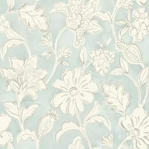 Chesapeake Plumeria wallpaper, color Aqua, SKU 4071-71038