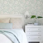 Chesapeake Plumeria - Aqua Wallpaper | Buy Online Chesapeake Plumeria wallpaper, color Aqua, SKU 4071-71038
