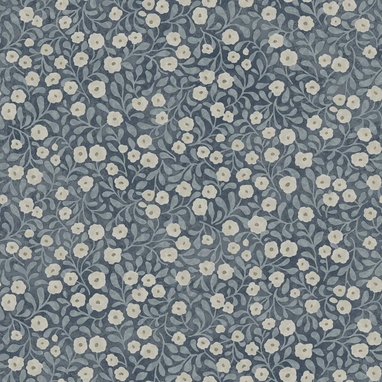 Chesapeake Poppy Trail wallpaper, color Dark Blue, SKU 4169-83135