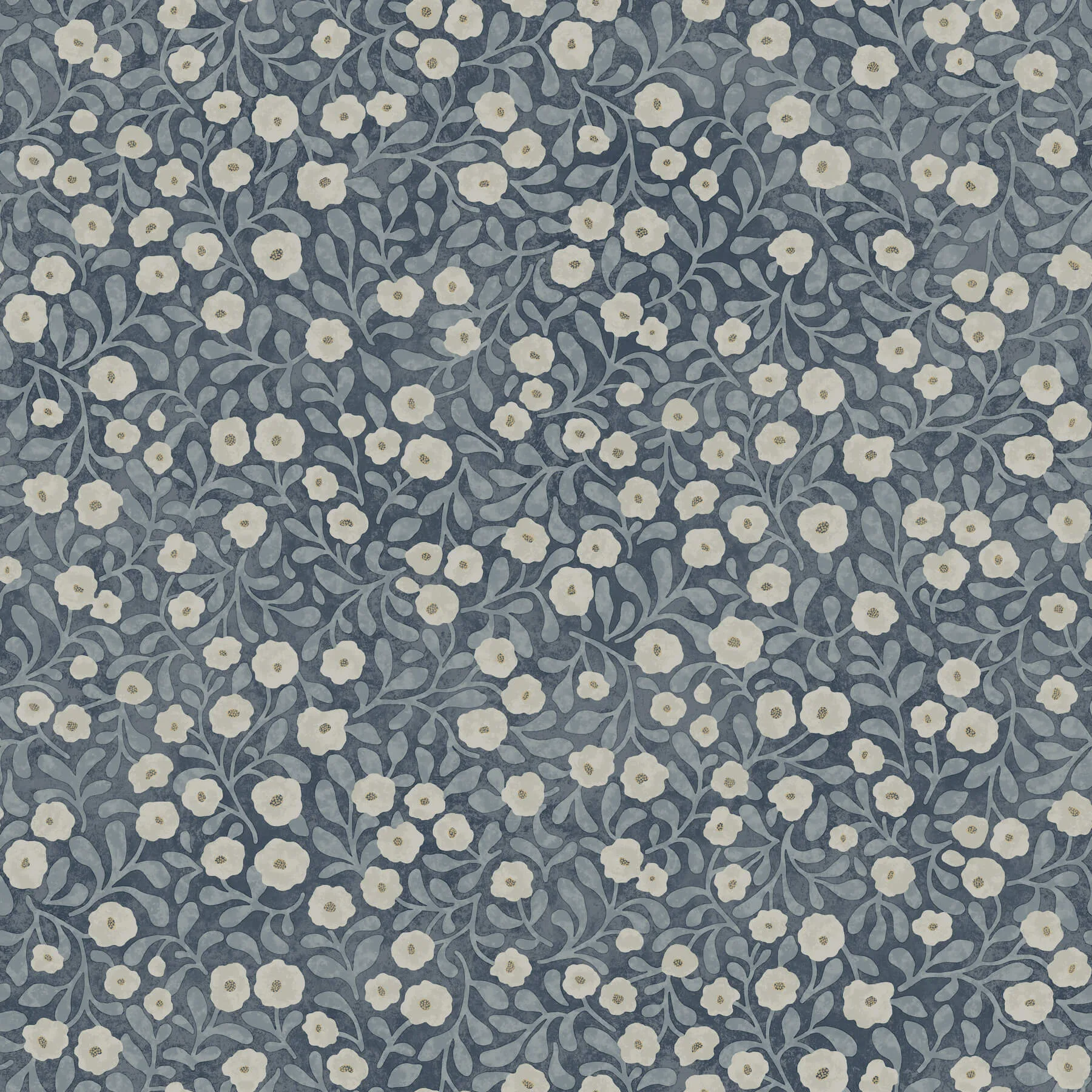 Chesapeake Poppy Trail wallpaper, color Dark Blue, SKU 4169-83135