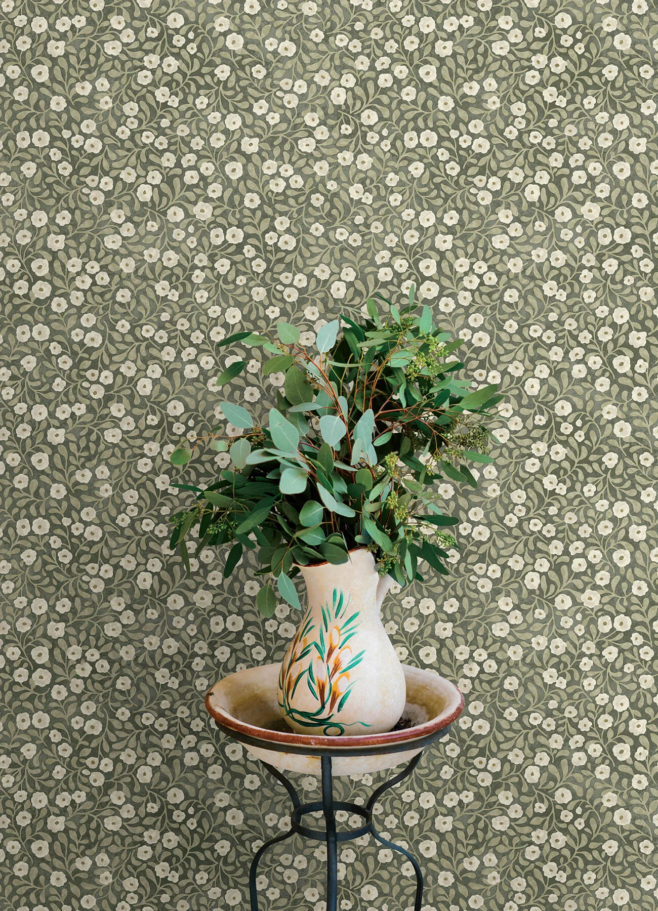 Chesapeake Poppy Trail - Green Wallpaper | Buy Online Chesapeake Poppy Trail wallpaper, color Green, SKU 4169-83132