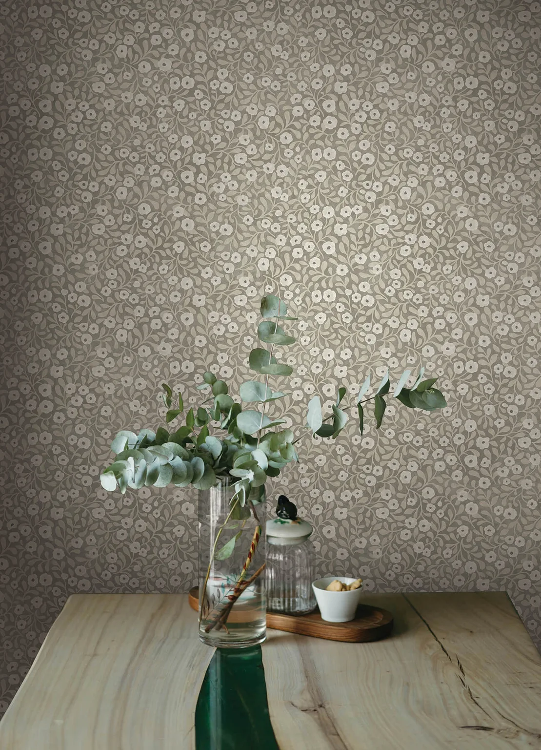 Chesapeake Poppy Trail wallpaper, color Grey, SKU 4169-83131