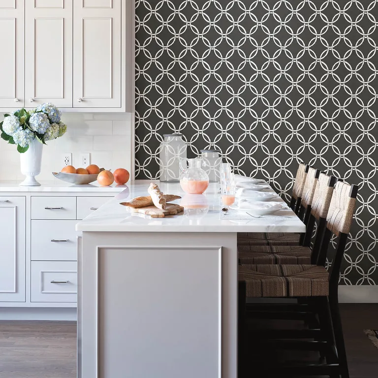 Chesapeake Quelala wallpaper, color Black, SKU 3122-11000